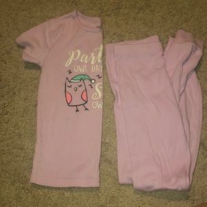 Kids pjs glow in the dark two piece set
